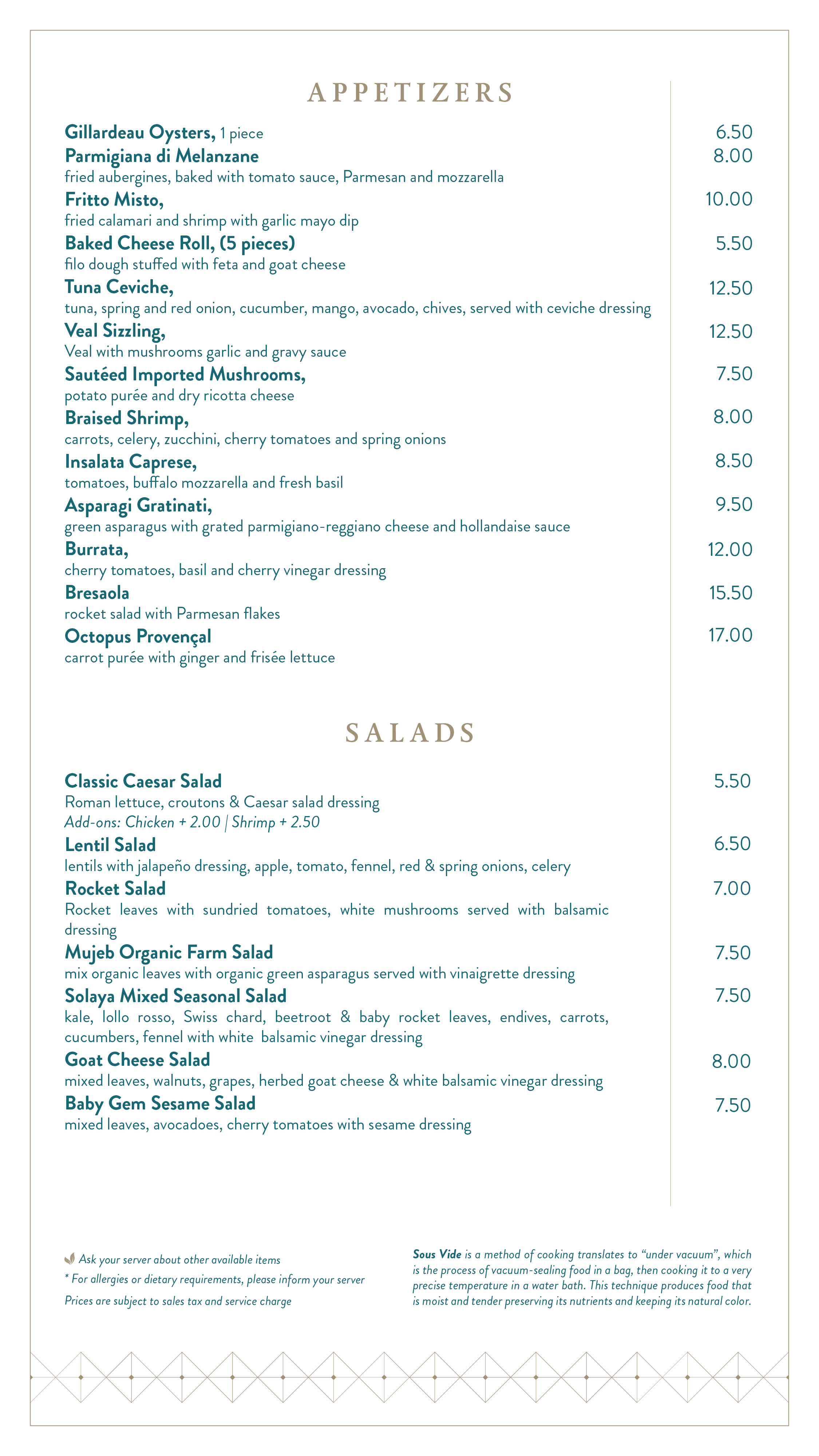 Menu Image